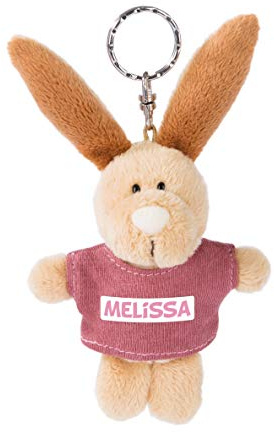 NICI 44650 Schlüsselanhänger Hase mit T-Shirt Melissa 10cm