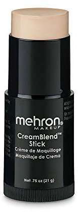 Mehron Makeup CreamBlend Stick | Face & Body Foundation | Full Coverage Professional Makeup Stick .75 oz (21 g) (Light 2)