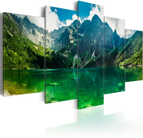 murando Cuadro Acústico Paisaje 100x50 cm espuma acústica absorbe el sonido aislamiento lienzo de 5 piezas Impresión Artística Decoración de Pared Imagen Gráfica 030212-102