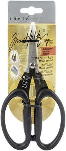 Tim Holtz Tijeras Micro Serradas de Titanio Antiadherente 7' - Zurdo 2786e