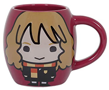 Harry Potter Hermione Chibi oval mugg, brun, BRUN, En Storlek, Oval mugg hermione chibi
