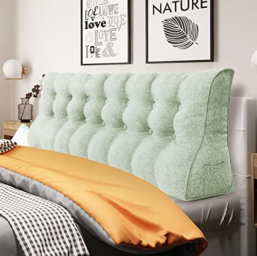Johnear Rückenkissen Ergonomisch Gekrümmt für Sofa & Bett (Weiß, 200cm) | Ergonomisches Rückenkissen mit gekrümmter Form – passt sich der Wirbelsäule an, entlastet den Rücken. Waschbar.