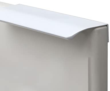 NUACOS Schubladengriffe Versteckt Küchengriffe Modernes Schrankgriffe Aluminium Möbelgriffe Weiß Türgriff für Kleiderschrank, Schlafzimmer, Badezimmer - Länge 500mm