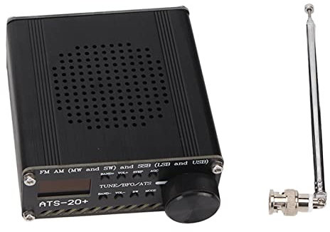 Récepteur Radio ATS 20+ Plus, Récepteur Radio FM AM LW SW SSB, Enregistreur Radio Portable avec Haut-Parleur et Antenne, pour Réception de Diffusion FM Mondiale