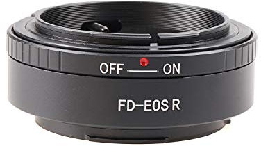 FOTGA FD-EOSR Objektivadapter Konverter Ring für Canon FD Objektiv Lens Kompatibel mit Canon EOS R R3 R5 R5C R6 Mark II R7 R8 R10 R50 R100 RP EOSR Halterung Spiegellose Kamera