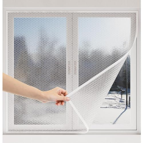 Thermo Cover Fenster-isolierfolie, Isolierfolie Fenster Wärmeschutz, Kälteschutzfolie, Lichtdurchlässige Isolierfolie Zur Wärmedämmung Von Fenstern, Thermo Vorhänge,WxH-90x120cm/35*47in