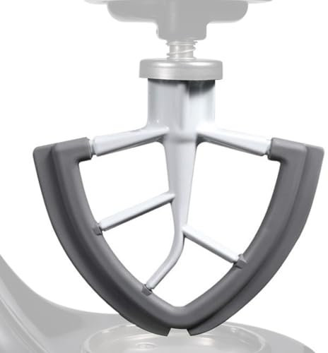 Maodom Flex Edge Beater,Flat Replacement Beater Paddle - Flex Edge Flat Scraper Paddle, Mixer Accessory Attachments for Kitchen