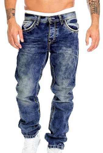 Generico Jeans Nero da Motociclista Uomo Jeans Strappati Uomo Corti Jeans Uomo Strappati Non Elasticizzati Jeans Uomo Skinny Nero Jeans Uomo Moto Neri Jeans Uomo Estivi Elasticizzati