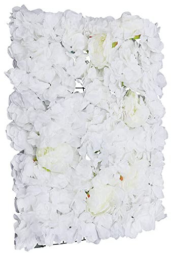 HPDTZ Blumenwandhintergrund, Schöne Blumenwand Dekoration für Hochzeit & Party, Seidenblumen, DIY Hintergrund für Fotobereich