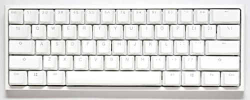 Ducky One 2 Pro Mini White Edition Mechanical Keyboard, RGB LED - Cherry Silver (US)