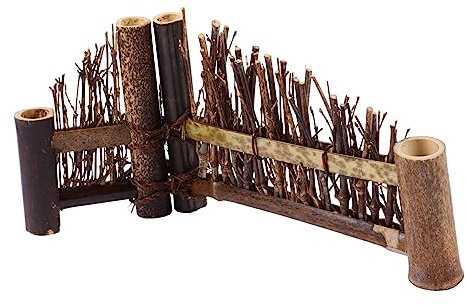 Gogogmee Holz-zaun Dekoration Japanisches Faltornament Für Mikrolandschaften Praktisches Fotorequisit Für Teez Ceremonien Und Bonsai-dekoration
