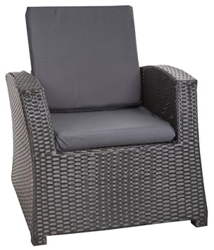 Setgarden Gartenstuhlauflagen Hochlehner Extra Dicke Polsterauflagen für Hochlehner extra hohem Komfort Kissen für Gartensessel aus Polyrattan, Auflagen und Polster Stühle & Sessel (1, Anthrazit)
