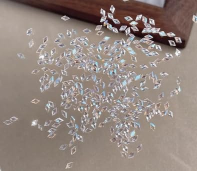 100Pcs Unghie Strass in Cristallo per Nail Art, Strass di Vetro Gemme, Perline Flatback Charms per Brillantini unghie, gemme piatte per progetti fai da te