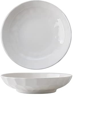 Plato de Cena Plato de Cena Platos de Cena Plato Hondo Chino con Relieve de 7,8 Plato de Cena de cerámica Plato de Cena de Porcelana para el hogar Plato de Ensalada Platos de cen
