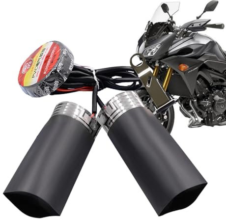 Nixiara Poignées chauffantes pour moto, poignées chauffantes pour VTT | Poignées électriques pour guidon chaudes 12 V 1 paire - Poignées chauffantes chaudes et confortables, réchauffeurs électriques