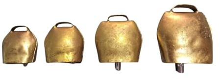 MELONI Kuhglocken Handgefertigte Glocken aus Eisen, Messing, hohe Geräusche, für Schafe, Ziegen, Schafe (1)