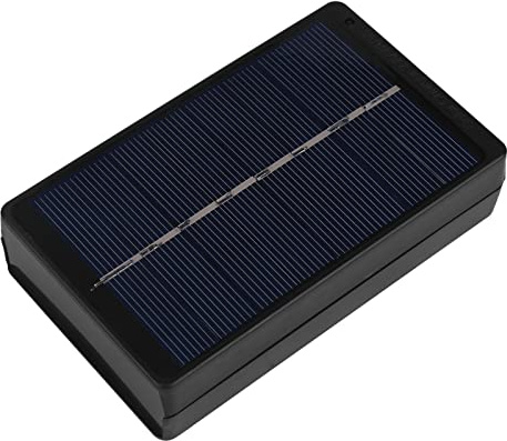 Solarpanel -Ladegerät AA AAA Batterie Tragbares leichtes Solar -Batterie -Ladegerät für Outdoor Travel Black 115x68x26mmmm