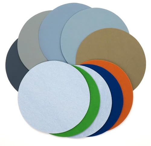 8 Ih Sandpaper Waterproof Hook & Loop Sanding Discs 200mm, Carbide Sanding Paper For Wet/dry Sanding Grinder Polishing, 1200
