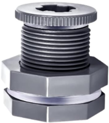TAIZhiChen Raccordo Passaparete in PVC da 3/4 di Pollice Raccordo per Tubo da Giardino per Barili di Acqua Piovana Acquari