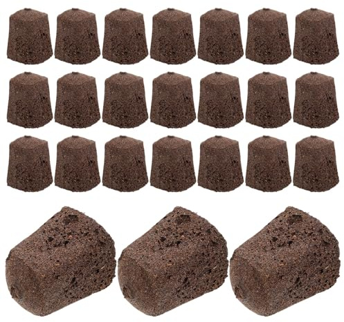 Angoily 30 Stück Hydroponik Anzuchterde Kokosfasersubstrat für Schnelles Wurzelwachstum Torffreie Pflanzblöcke Hydroponik Gartenzubehör für Jungpflanzen und Stecklinge