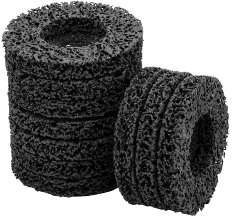 Rastapulz 10 discos de coral de 115 mm de diamante para amoladora angular, eliminación de pintura y óxido, abrasivos limpios