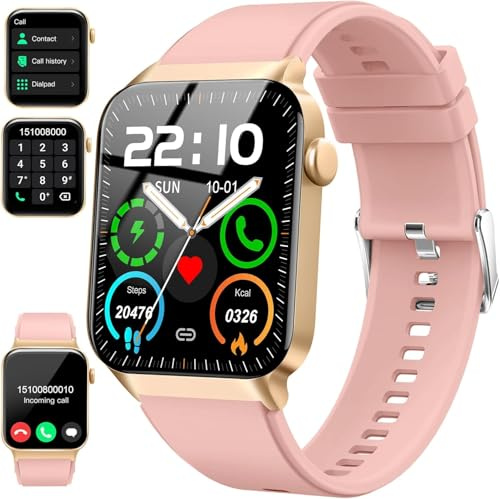 Fempoin Smart Watch for Men Women Answer/Make Calls, 1.85 Touch Screen Smart Watches with Step Counter, 110+ Sport Modes, Fitness Tracker, IP68 Waterproof Smartwatch for Android iOS