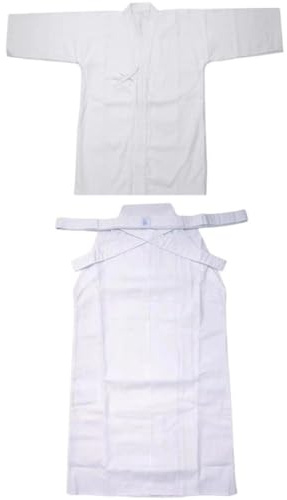 Ppmter Japansk Kendo-uniform set Aikido Samurai Hakama kampsport kläder kostym herr Kendo Aikido Hapkido kampsport sportkläder