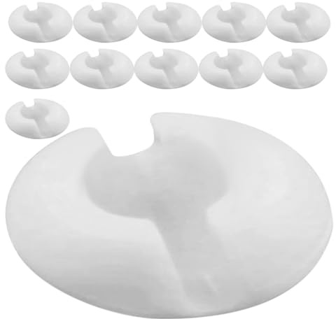 Abaodam Topes de Cadena de Rodillos para Cortinas Enrollables 12 Unidades Clips de Plástico para Persianas Verticales Accesorios para Estores y Ventanas