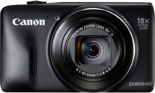 Canon PowerShot SX600 HS EU18 Fotocamera Compatta Digitale 16 Megapixel, Nero