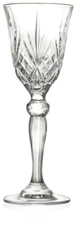 RCR Cristalleria Italiana S.p.a. Linea Melodia | Calici da Acqua Vino Rosso e Bianco in Vetro Bicchieri Moderni Set 6 Biccheri di Cristallo da 5 Cl