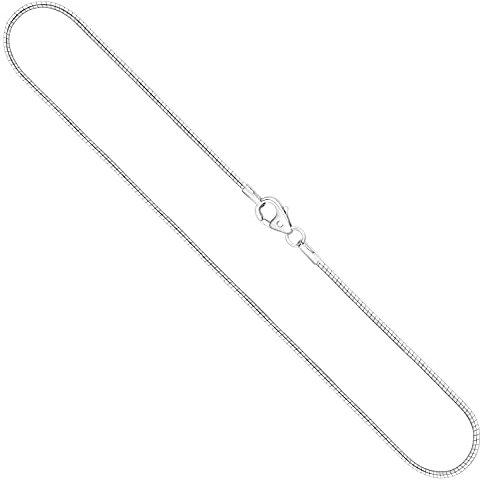 EDELIND Goldkette, Tondakette Weißgold 333/8 K, Länge 45 cm, Breite 1.2 mm, Gewicht ca. 5.2 g., NEU