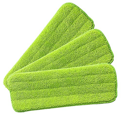 Laminate Floor Mop Replacement Microfibre Mop Pads, Pack of 3 Spray Replacement Pads − Machine Washable, Reusable, High Absorbent Refill Pads That Fit Most Microfibre Mops for Cleaning Floors