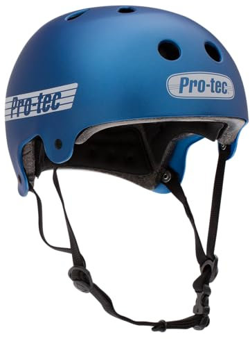 Pro-Tec Helmet Old School Cert Skateboard-Helm, Unisex, Blau (Matte Metallic Blue), L