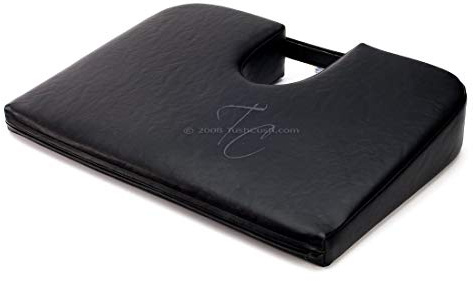 Tush Cush Home Office Orthopedic Large Computer Ergonomic Seat Cushion Original - Firm Black Carbon Vinyl