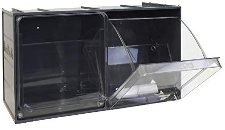 Cassettiera modulare 2 cassetti CRYSTAL BOX CB50/5S - Mobil Plastic Grigio Scuro