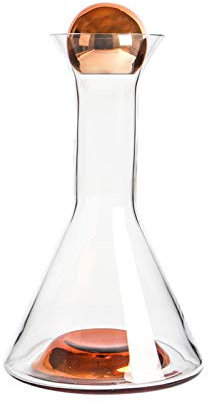TOMYEUS Beber jarras de té Exquisita Jarra de Cristal de Oro Rosa y Tapa de Bola de Vidrio, Jarra de Vidrio Creativo, se Puede Usar for Jugo, Leche fría o Bebidas Calientes Botellas de Bebida