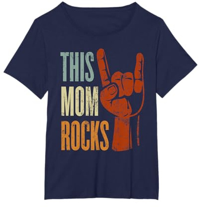This Mom Rocks Regalo di Musica Rock n Roll per la Mamma Maglietta