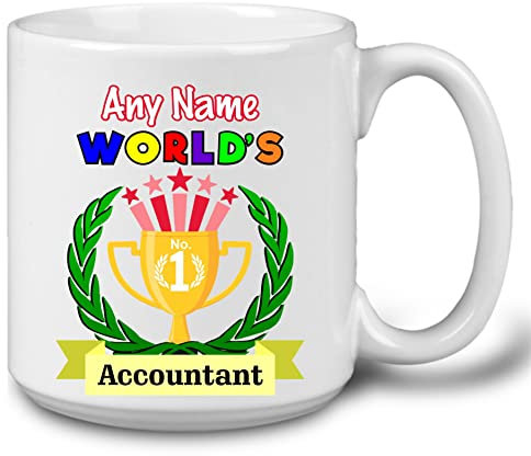 GOPERSONALISED Accountant Gifts - Personalised Accountant Mug - Work Office Novelty Coffee Mug Gift Tea Cup (Jumbo 20oz)