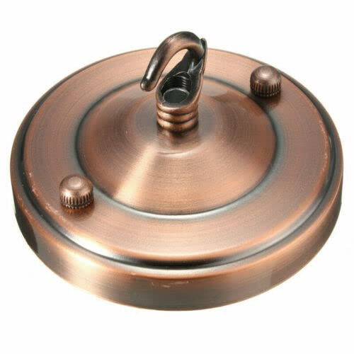 LEDSone Confezione da 2 Ganci per Lampadari da Soffitto in Rame per Lampadari da Soffitto Accessori per Lampadari da Soffitto e da Parete in Metallo Antico da 108 mm, Confezione da 2