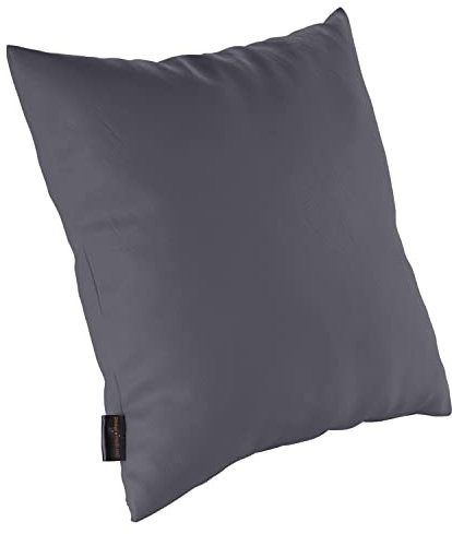 pader medi.tech Kopfkissen mit Schaumstoff-Flocken, 80x80cm, Therapiekissen, Lagerungskissen für die Physiotherapie mit Kunstlederbezug | abwaschbar, bequem | 28 Anthrazit
