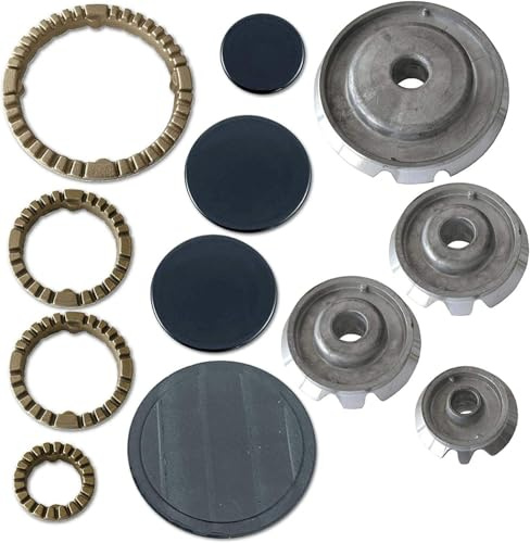 Jpshop Kit série Ariston Brûleurs + rabats + couronnes 4 feux partis flammes
