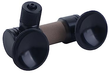 Vctitil Aquarium CO2 Diffusor Luft Sauerstoff Zerstäuber Doppel Sucker Refiner Carbon Fisch Tank Zerstäuber Bubble Zähler (L)