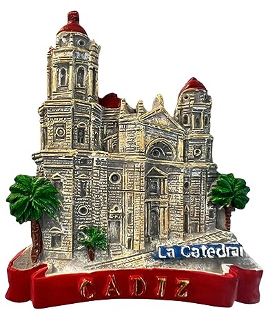 Tianfulai Kathedrale Andalusien Spanien Kühlschrankmagnet 3D Reise Souvenir Dekoration Magnetaufkleber Craft Collection - Weiß - Dekoratives Magnet - 2.6x3.1 - Kunststoff - 1 Stück - Traditionell