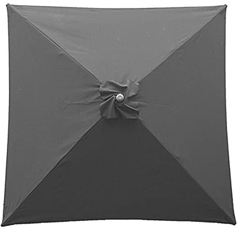 Mnaocz 6.5ft Patio Umbrella Outdoor Table Market Yard Umbrella, Patio Umbrella Replacement Canopy Cover with 4 Ribs, Square Picnic Table Aluminum Pole Umbrella for Garden,Pool, Beach(CANOPY ONLY)(#6)