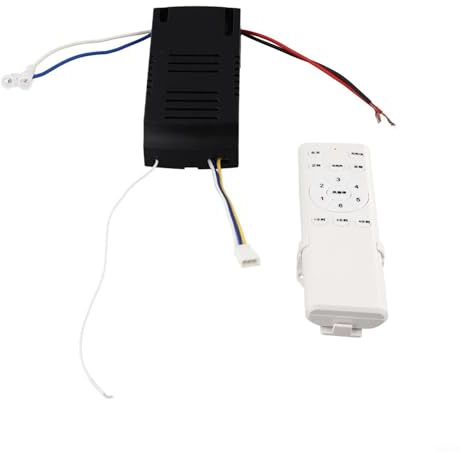 Kit di controllo remoto per ventilatore a soffitto DC 6 velocità, timer di ricambio, controller wireless, staffa di segnale a lungo raggio inclusa, per , ufficio, hotel, compatibile con la