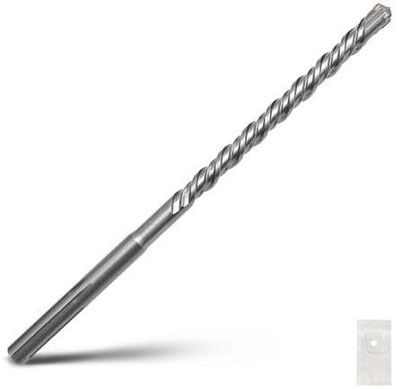 11/16 x 15 SDS Max Rotary Hammer Drill Bit, 18x380mm Masonry Drill Bit | Carbide Tip Concrete Drill Bit for Masonry, Brick, Stone, Concrete