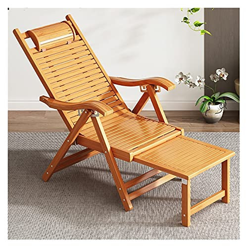 HPTHLY Garten-Relaxstühle Outdoor-Relaxsessel Terrassen-Loungesessel Bambus-Schaukelstuhl Liegestuhl Klappstuhl Klappbarer Holzschaukelstuhl Terrassen-Loungesessel Bambus-Schaukelstuhl