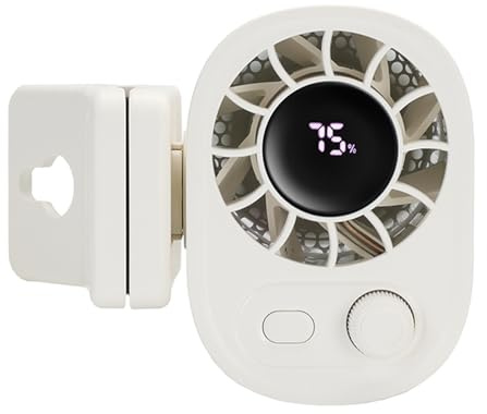 OBEST Mini Handventilator Tragbarer Mini Ventilator Petit Ventilateur, Clip de Taille Suspendu au Bureau, Parapluie, Contrôle de Vitesse en Continu Multifonction, USB-Ventilator für Büro, Outdoor