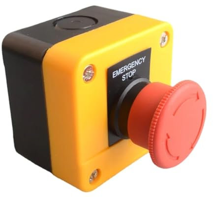 Interruptor pulsador de parada de emergencia de 22 mm 1NO+1NC(1NC)