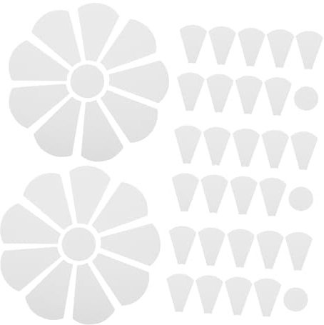 NUOBESTY 5Ensembles Kit de Modèles de Fleurs Papier pour Bricolage Familiale Décoration Intérieure Unique Matériaux Durables Résistants à Décoloration Parfaits